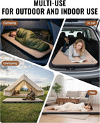 KingCamp FLEXIREST 8.0 Inflatable Sleeping Pad for Camping, High-Support Drop Stitch Camping Mattress with 1100lbs Capacity, PVC-Free Camping Mat for Tent Car Glamping Outdoor Travel, 79 * 40 * 3.15