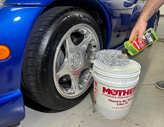 Mothers Triple Action Foam Wash, 16 oz. — pH Balanced, Eco-Friendly, Super-Sudsy, Foam Cannon, Safely Clean Without Stripping Wax, Sealant or Coating, Remove Dirt & Grime, Super Concentrated (05616)