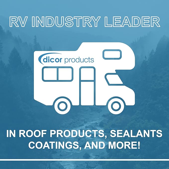 Dicor RP-IRC-1 CoolCoat Roof Coating - White, High-Performance Formula, 1 Gallon