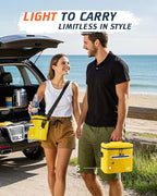 Soft-Sided Cooler Bag, 7/16/30 Can Insulated Lunch Box, Waterproof, Leak-Proof, Portable Lunch Bag for Work, Beach, Drink, Travel, Camping, Picnic