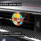 Maicican 12PCS Customizable Car Air Freshener Vent Clip, Pop Singer Album Cover Record Player Shape, Music Lover Gifts. (customization)