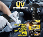 Auto Car Interior Cleaner Detailer Spray - 24 Fl Oz - For Cars, Bikes, Boats - Cleaner and Conditioner For Leather, Vinyl, Plastics, Screens - Upholstery Protectant Detailing Spray