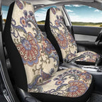 Car Seat Covers Set Front Seats Only 2 Pack Universal Fit Most Truck SUV Vans Auto Accessories Interior Cushion Protector(Floral 2)