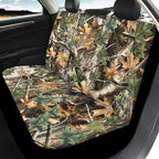 KEIAHUAN Car Seat Covers for Front and Rear Seat Full Set of 4 Pcs Hunting Camouflage Design Breathable Stretchable Front Saddle Blanket Rear Split Bench Protection Cover for SUV,Minivan,Trucks