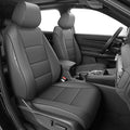 AOMSAZTO Custom Fit Seat Covers for Honda CRV 2017 2018 2019 2020 2021 2022 CR-V Faux Leather Full Set Seat Covers Front & Rear Car Seat Protector(Grey,5 Seats)
