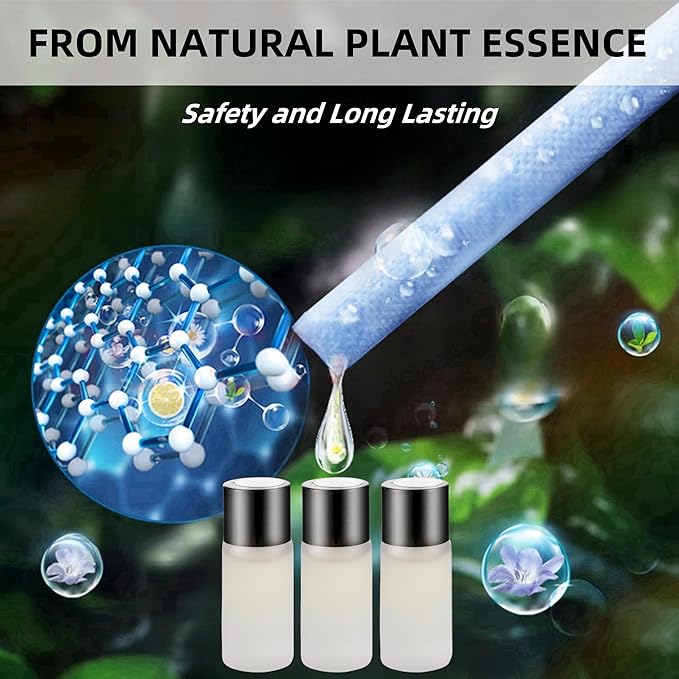 Smart Car Air Freshener Refill - 3 pcs Long Lasting Aroma Replacement for Car Diffuser (Ocean)