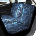 KEIAHUAN Lightning Wolf Car Seat Covers Front Back Auto Front Bucket Seat Covers Rear Split Bench Seat Cushion Pads Vehicle Seat Covers Fit Most Vehicle Truck,SUV