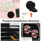 Gothic Skull Car Air Freshener Vent Clips with 2 Pads, Halloween Scented Car Accessories for Men Women, Automotive Interior Decor and Cool Car Fresheners for Men， Spooky Gift Idea-A6