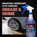 AIM Chemicals Purple Dragon Heavy Duty Degreaser – For Cars, Trucks, Equipment, and Concrete. Powerful wheel & tire cleaner for industrial use & car detailing. Compatible with wheel brush - 5 Gal