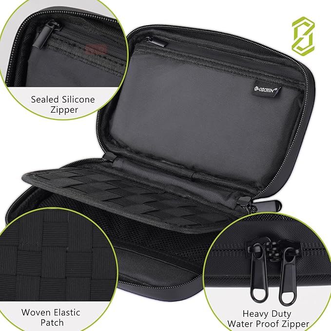OZCHIN Smell Proof Bag Pocket Bag Activated Carbon Fiber 8'' x 5'' Portable Carry Pouch for Travel