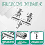 Dual Pressure Washer Tips, 2-in-1 Pressure Washing Nozzle Tips, Power Washer Dual Nozzles with 8PCS Power Washing Spray Nozzle (0, 15, 25, 40 Degree), 1/4" Quick Connect, 5000 PSI