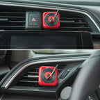 Record Player Car Vent Clips Air Freshener Retro Style Album Cover Car Air Conditioning Outlet Clip Fragrance Diffuser Car Interior Decoration Accessories, Red