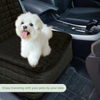 Elegant Comfort Premium Pet Car Seat Cover for Front Seat, Luxury Microfiber Car Seat Protector, Heavy Duty and Durable, Non-Slip and Waterproof Car Seat Cover for Trucks, Cars, and SUVs, Black