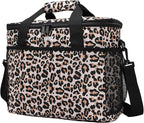 MIER 18L Large Soft Cooler Insulated Picnic Bag for Grocery, Camping, Car, Leopard
