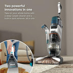 Shark CarpetXpert | Upright Carpet, Area Rug & Upholstery Cleaner | Carpet Shampooer with StainStriker Handheld Tough Stain Eliminator | Removes Tough Stains & Odors | 3 Cleaning Tools | White | EX201