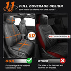 AOMSAZTO Custom Fit Car Seat Covers for Honda CRV: 2023 2024 2025 2026 Faux Leather Full SetCar Seat Cover (5 Seats,Gray)
