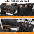 YJGF Large Dog Car Seat Large Size Dog,Pet Car Seat Cover for Back Seat Extende,Pet Booster