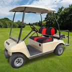 EZGO Golf Cart Front Seat Covers, Golf Cart Seat Cover Fit for EZGO TXT OEM Ordinary Seat Cushion, Washable Breathable Air Polyester Mesh Cloth, Cool in Summer and Warm in Winter