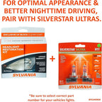 SYLVANIA Headlight Restoration Kit - Long-Lasting Headlight Repair Kit for Restoring to Like-New Condition - Surface Activator, Exclusive UV Coating, Clarifying Compound & More - No Tools Required