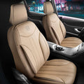 Premium Car Seat Covers Front Seat - Nappa Leather Car Seat Cover for SUV, Cars, Most Pickups, Beige, Car Seat Protector, Car Seat Covers Front Seats, Car Seat Protector