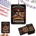 12PCS Patriotic Car Air Fresheners, 1776-2026 Double-Sided Hanging Scented Cards, Dark Ice Berry Ocean New Car Scents for Rearview Mirror, Home, Office, Commemorative Gift Set (Style 3)