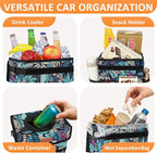 Car Trash Can for Car Cute, Bag Bin Hanging Waterproof Automotive Garbage Cans Leak Proof Vehicle Trash Can Colorful Leaves