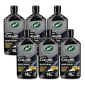 Turtle Wax Hybrid Solutions Ceramic Acrylic Black Car Polish and Wax, Car Scratch Remover & Car Paint Restorer for Black Cars, Deep Shine, Ceramic Coating Protection & Water Beading, 14 oz (Pack of 6)