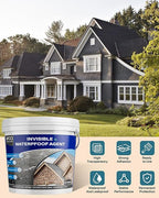 Transparent Waterproof Coating 70oz(2 KG), Clear Waterproof Sealant, Liquid Invisible Water Proof Agent for Roofs Walls,Garden,Bathroom,Kitchen Indoor & Outdoor Water Proof Sealant