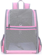 Lollimeow Cat Backpack Carrier, Ideal for Small Animals & Puppies, Airline Approved,Safe for Travel, Hiking, Vet Transport & Outdoor Use Fully Ventilated Design for Ultimate Comfort On-the-Go