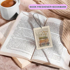 Book Lover Librarian Car Air Freshener, Book Club Reading Room Nook Library Air Freshener Hanging 3 Pcs for Cars Closet Drawer or Books, Retro Floral Books Car Accessories Mirror Decor for Women