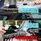 30Pcs Car Detailing Kit, Car Detailing Brush Set, Car Wash Cleaning Kit, Car Dusters Extendable Handle Cleaning Exterior, Car Cleaning Gel, Car Cleaning Tools Kit for Interior, Exterior, Wheels