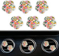 6 Pcs Flower Air Vent Clips, Cute Sunflower Flower Car Air Fresheners Vents Clips Funny Car Diffuser Vent Clips Car Interior Decor Charm Cute Car Accessories Car Decoration for Women (Flower)