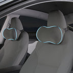 Car Headrest Pillow for Neck Support Memory Foam Car Neck Pillow Universal Fit Head Rest Travel Pillow Car Pillow for Pain Relief While Driving Grey 2pc