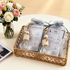 15 Sets Car Air Freshener Hanging Diffusers with Empty Glass Perfume Bottles Essential Oil Fragrance Pendants Instruction Cards Organza Storage Bags for Vehicle Home Closet (Diamond)