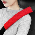 JUSTTOP 2-Pack Universal Car Seat Belt Pads Cover for A More Comfortable Driving, Seat Belt Shoulder Strap Covers Harness Pad for Car Interior Accessories(Red)
