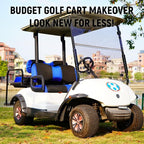 Golf Cart Front and Rear Seat Covers for Yamaha G29/drive Drive 2 2007+, Durable Polyester Fabric Yamaha G29 Seat Covers, Breathable Washable