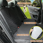 Meolsaek Dog Car Seat Cover for Back Seat, Scratch Proof Nonslip Pet Car Seat Cover, 4 Layers Waterproof Heavy Duty Back Seat Pet Cover for Dogs with Storage Bag (Bench)