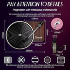 Maicican 12PCS Customizable Car Air Freshener Vent Clip, Pop Singer Album Cover Record Player Shape, Music Lover Gifts. (Fashion)