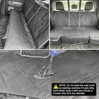 sportuli Dog Car Seat Cover Replce for Toyota Tacoma/Ford Ranger/Chevy Colorado, 600D Oxford Cloth Heavy Duty Waterproof Non Slip Pet Truck Back Bench Seat Cover, Fit for All Mid-Size Trucks