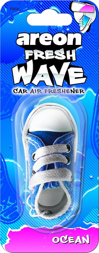 Areon Fresh Wave - Sneaker Hanging Car Air Freshener - Ocean Scent