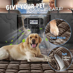 Dog Bed for Truck Back Seat Non-Slip, Truck Dog Bed Soft and Comfortable, Back Seat Pet Bed Mat for Travel, Pet Car Blanket for Backseat Extender and Seat Covers Brown 59”X27.5”