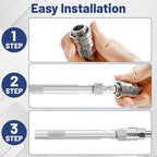 Pressure Washer Long Range Chemical Nozzle, Shooter Tip Pressure Washer, Compatible with Ladder Saver for 1000 to 6000 PSI, 3.5-6 GPM, 1/4" Quick Connect, Power Washer High Reach Spray Nozzle