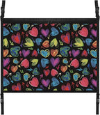 Generic Hearts Car Ceiling Cargo Net,Car Roof Storage Organizer Double Layer Cargo Bag Pocket SUV Ceiling Storage Net Long Road Trip Camping Interior Accessories Valentine's Day Decorations