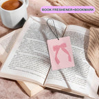 Coquette Pink Bow Air Freshener for Car, Cute Pink Girly Air Freshener Hanging 3 Pcs for Cars Closet Drawer or Books, Cute Girly Preppy Car Mirror Decor for Women