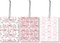 Mancheng-zi Coquette Pink Bow Flower Car Air Freshener 3Pcs, Cute Preppy Girly Floral Air Freshener Hanging for Cars Closet Drawer or Books, Pink Coquette Preppy Car Accessories Mirror Decor for Women