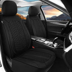Breathable Premium Car Seat Covers Front Set，3D Air-Mesh Seat Covers for Cars，Comfortable Safety Airbag Compatible，Universal for Most Cars Sedan Truck SUV(Black)