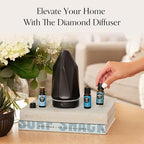 Edens Garden Aromaride Clip-On Car Essential Oil Diffuser Portable Air Freshener with 4 Scent Sticks, Vent Clip Accessory, Essential Oil Diffuser Black