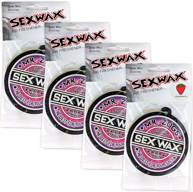 Sex Wax Air Freshener Multi Pack (Strawberry 4 Pack)