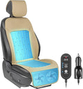 Paffenery 2026 Upgraded Cooling Car Seat Cover Front Seat, 12V-24V Ventilated Cooling Car Seat Cushion, Cooled Seat Cover for Car SUV Truck Universal Fit, Cream Beige
