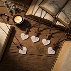 Sivak 5 Pcs Cross Car Air Fresheners Christian Heart Cross Hanging Gift for Driver Bible Car Mirror Rearview Decor Accessories Religious Scented Church Sunday School Gift